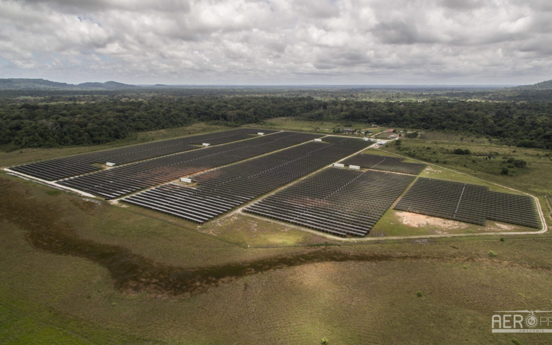 ? – Orthomosaïque de la ferme solaire de Kourou