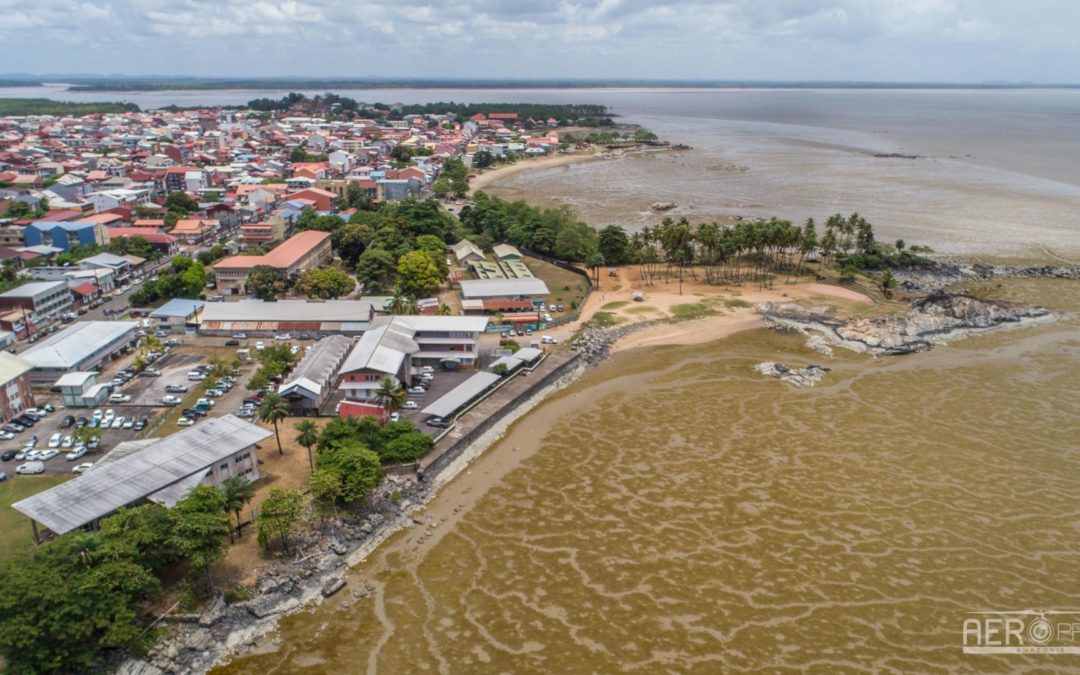 ? – Relevé topographique du littoral de Cayenne et Rémire