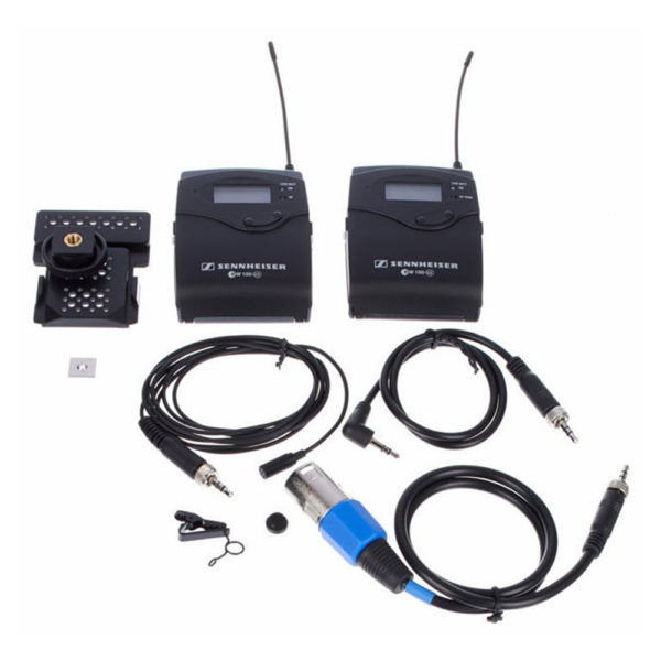 Émetteur/Récepteur HF Sennheiser (EW100 PG3) + Micro-cravate Sanken COS11D (omnidirectionnel)